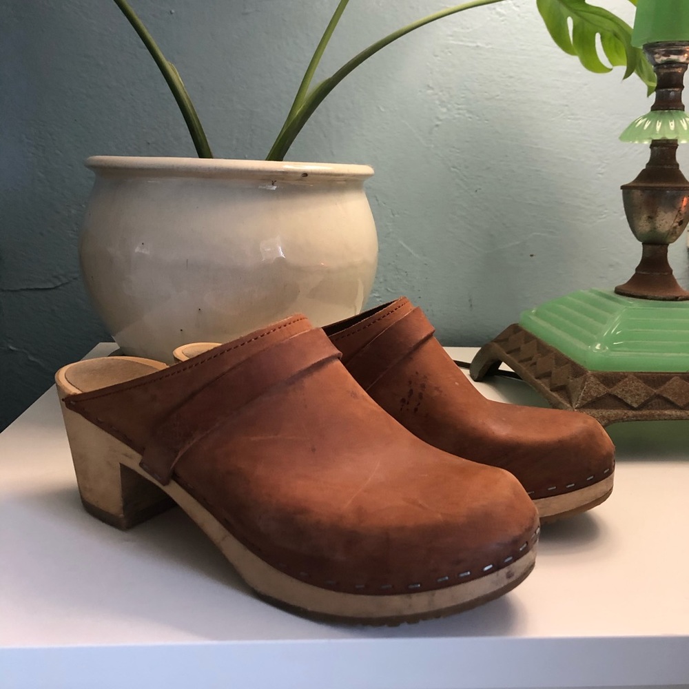Sandgrens Swedish Handmade Wooden Clog Mule
